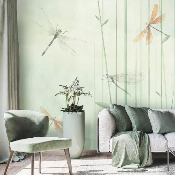 Wall Mural - Dragonflies in the Meadow