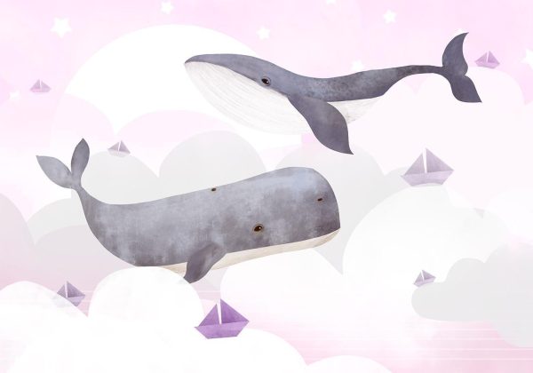 Wall Mural Wallpaper - Dream Of Whales - Second Variant - Image 5