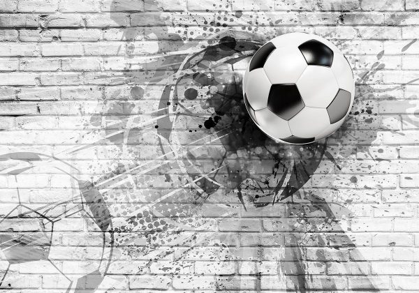 Wall Mural - Dynamic Football
