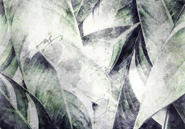 Wall Mural - Eclectic jungle - plant motif with exotic leaves with texture