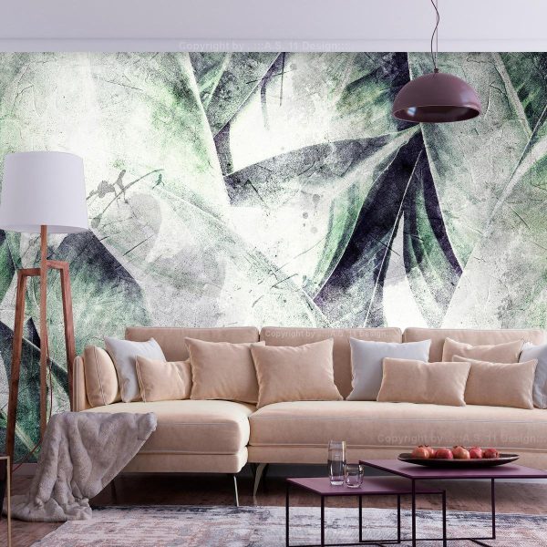 Wall Mural - Eclectic jungle - plant motif with exotic leaves with texture