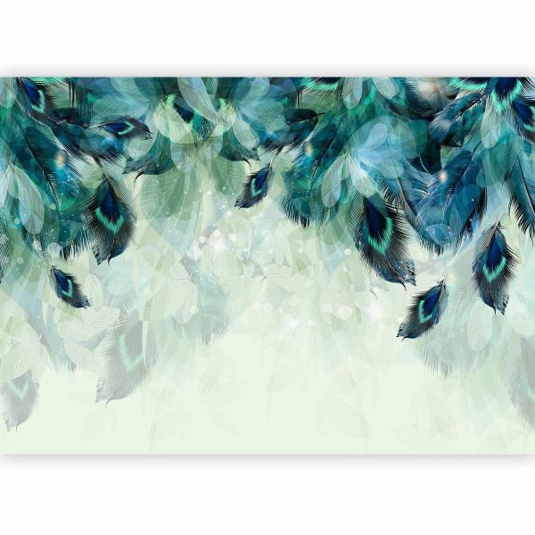 Wall Mural - Emerald Feathers