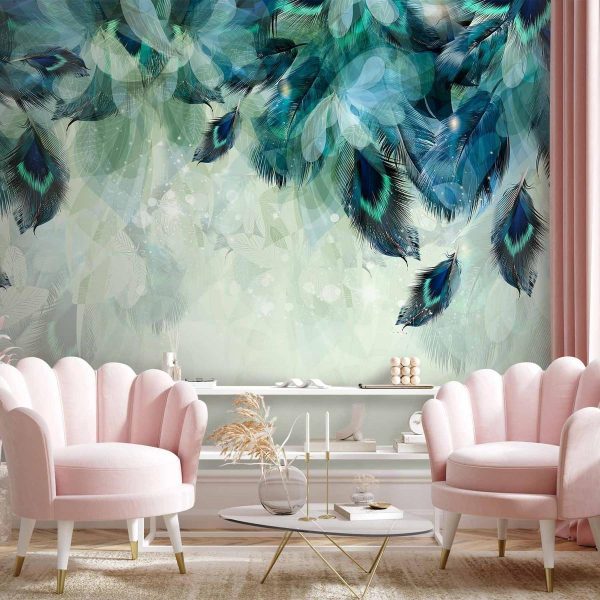 Wall Mural - Emerald Feathers