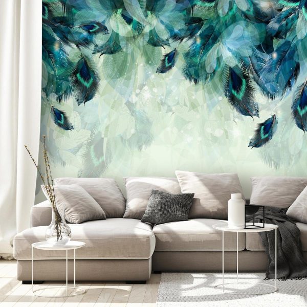 Wall Mural - Emerald Feathers