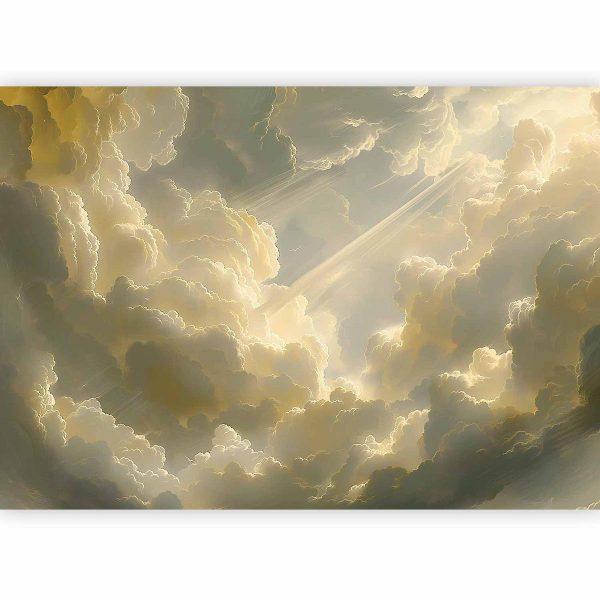 Wall Mural - Enchanting Play of Colors Against a Backdrop of Clouds