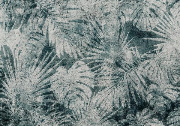 Wall Mural - Exotic nature in the jungle - floral landscape with leaves with patterns