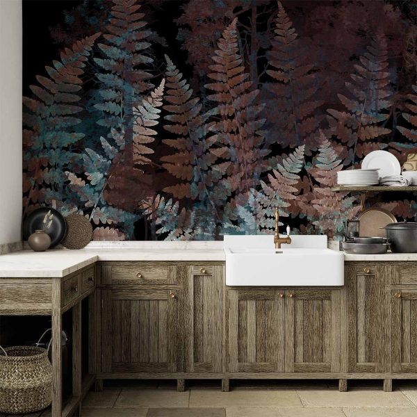 Wall Mural - Ferns in the Woods - Third Variant