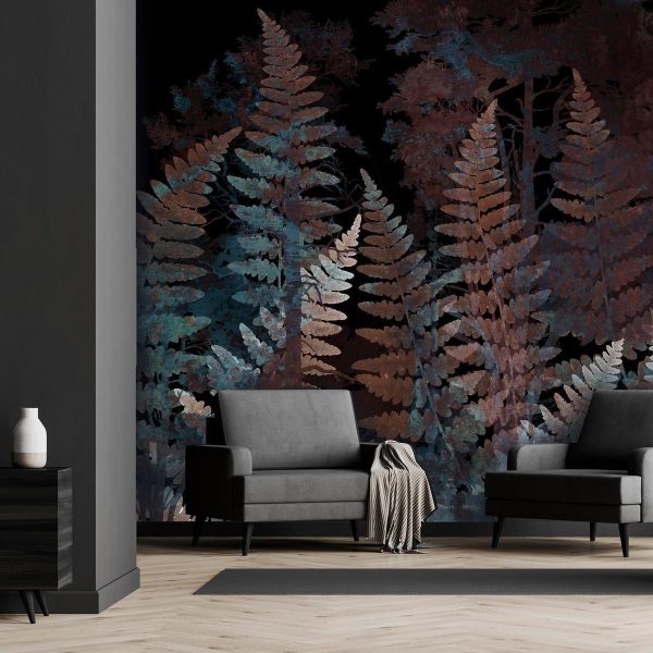 Wall Mural - Ferns in the Woods - Third Variant