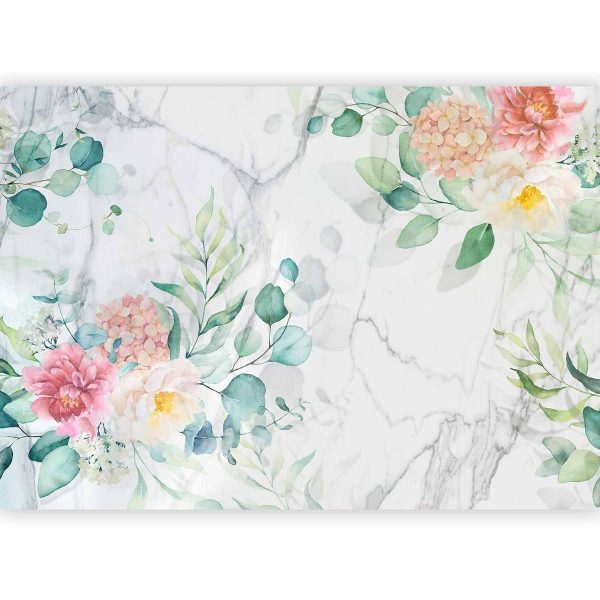 Wall Mural - Flowery Marble