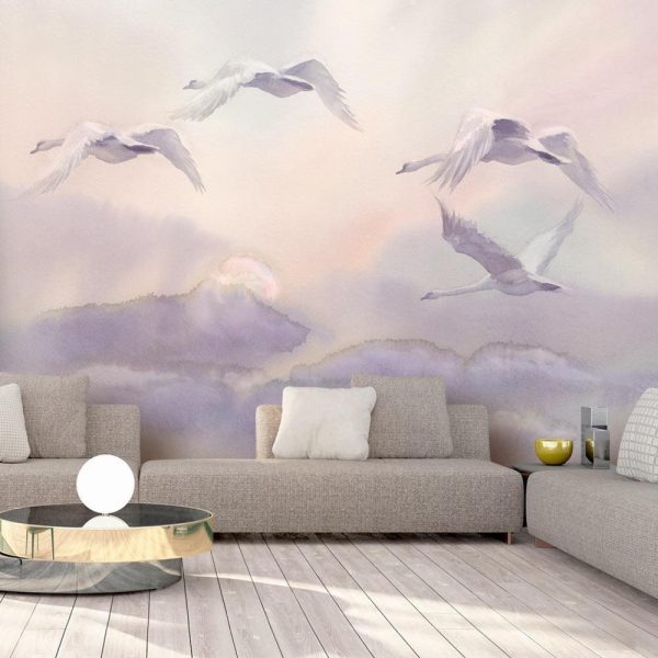 Wall Mural - Flying Swans
