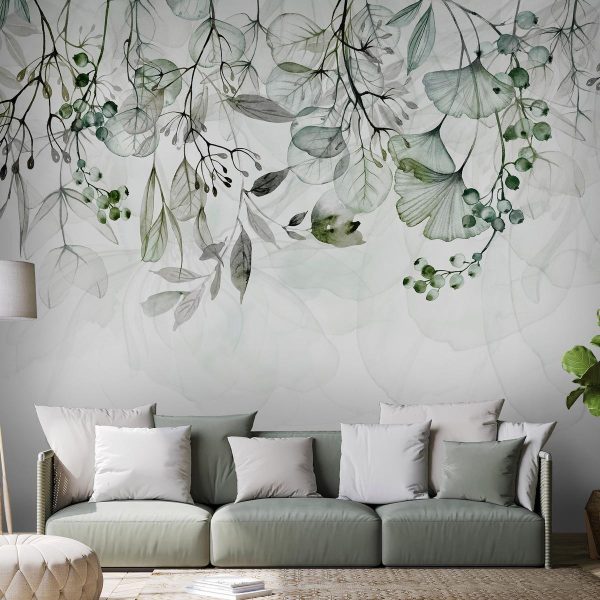 Wall Mural - Foggy Nature - Green