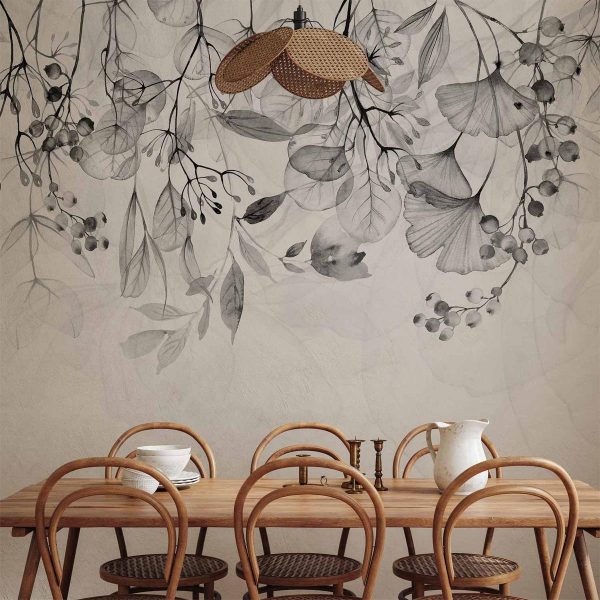 Wall Mural - Foggy Nature - Grey