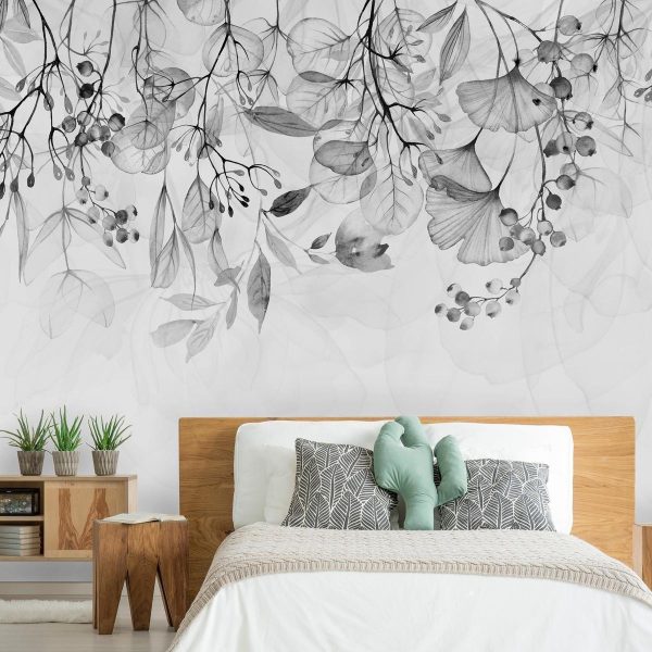 Wall Mural - Foggy Nature - Grey