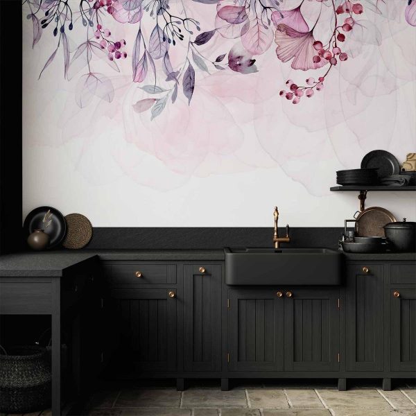 Wall Mural - Foggy Nature - Pink