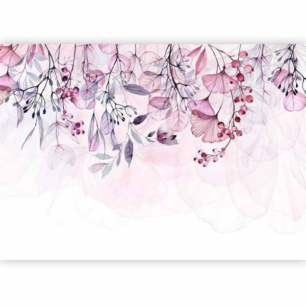 Wall Mural - Foggy Nature - Pink