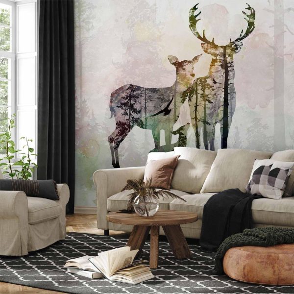 Wall Mural Wallpaper - Forest Family