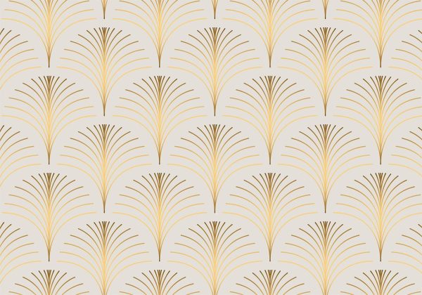Wall Mural Wallpaper - Gold Linear Pattern on Marble Background - Image 6