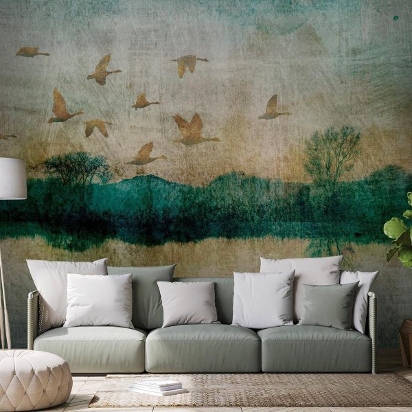 Wall Mural - Golden Ducks