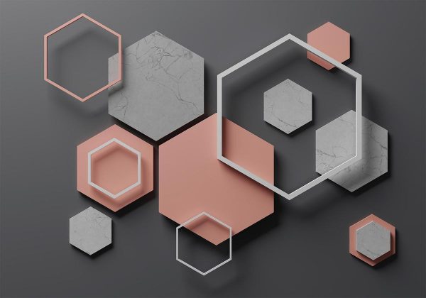 Wall Mural - Hexagon Plan