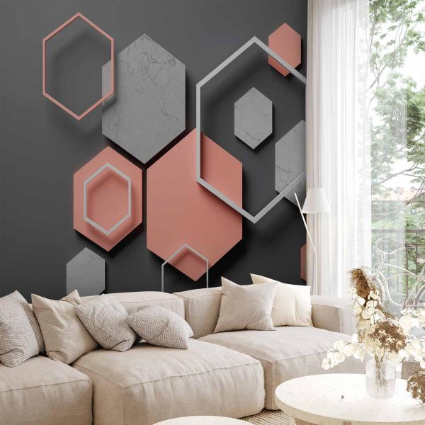Wall Mural - Hexagon Plan
