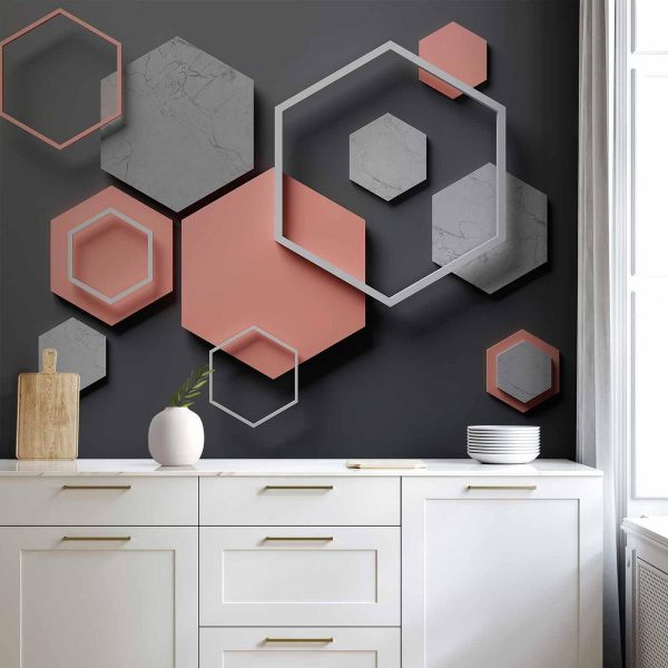 Wall Mural - Hexagon Plan