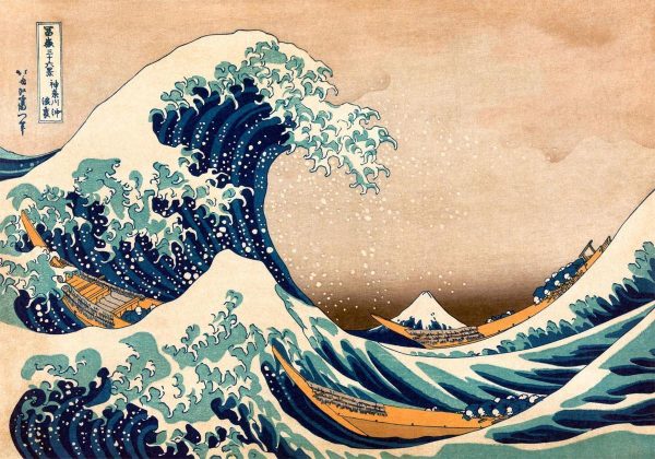 Wall Mural - Hokusai: The Great Wave off Kanagawa (Reproduction)