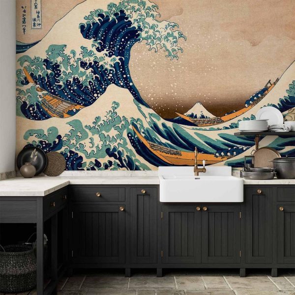 Wall Mural - Hokusai: The Great Wave off Kanagawa (Reproduction)