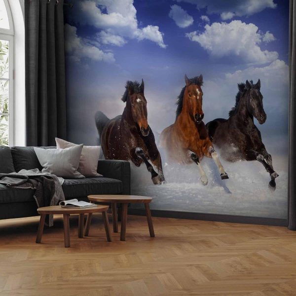 Wall Mural - Horses in the Snow
