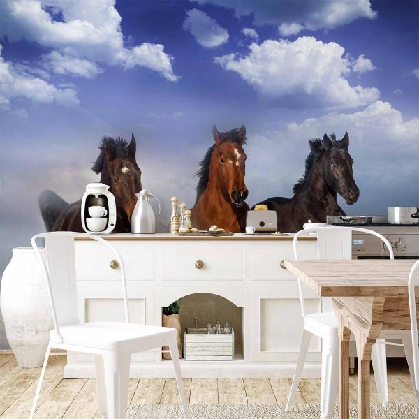 Wall Mural - Horses in the Snow