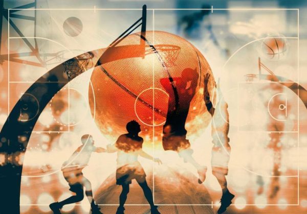 Wall Mural - I love basketball!