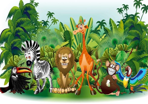 Wall Mural Wallpaper - Jungle Animals - Image 6
