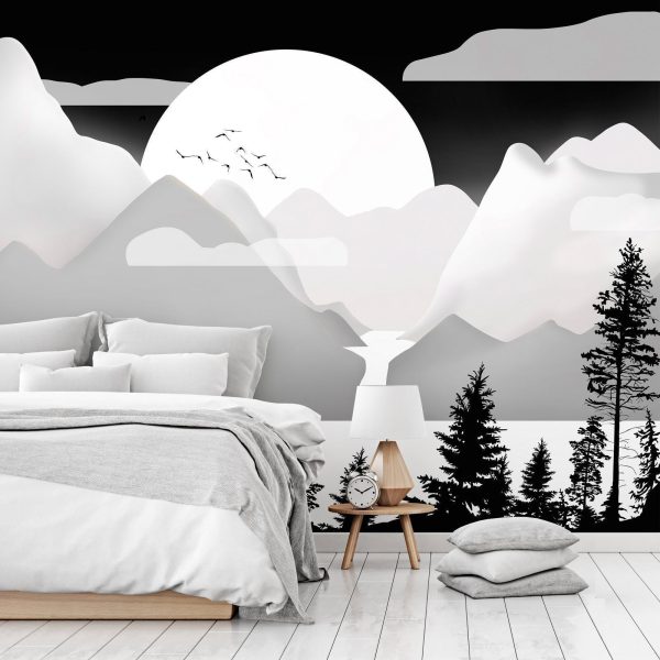 Wall Mural Wallpaper - Landscape at Sunset - Second Variant - Image 3