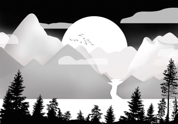 Wall Mural Wallpaper - Landscape at Sunset - Second Variant - Image 6