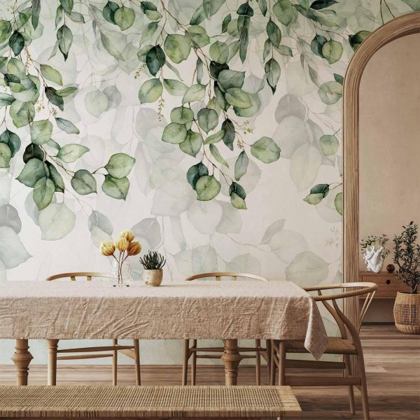 Wall Mural Wallpaper - Leaves Lightness - Image 2