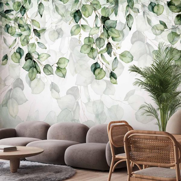 Wall Mural Wallpaper - Leaves Lightness