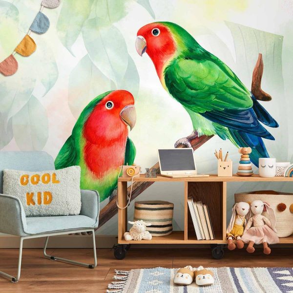 Wall Mural - Lovebirds