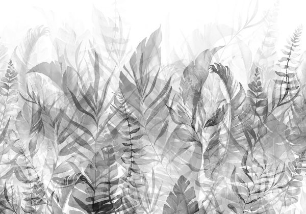 Wall Mural - Magic Grove (Black and White)