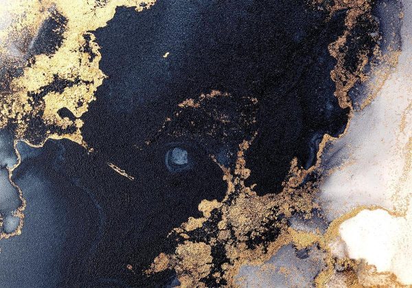 Wall Mural - Marble and Garnet - Abstract Textured Pattern Inspired by a Starry Sky