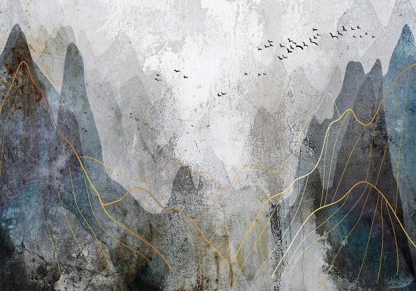 Wall Mural - Misty Mountain Pass