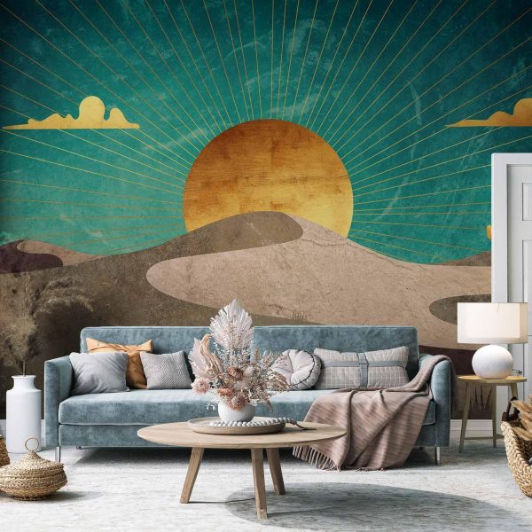 Wall Mural Wallpaper - Morning in the Desert