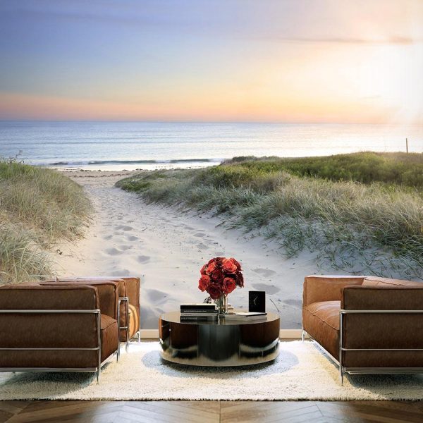 Wall Mural - Morning walk on the beach