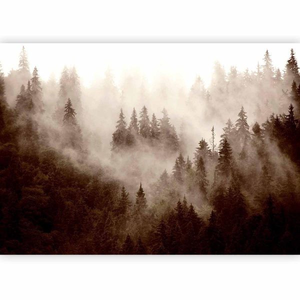 Wall Mural - Mountain Forest (Sepia)