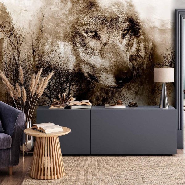 Wall Mural - Mountain Predator (Brown)