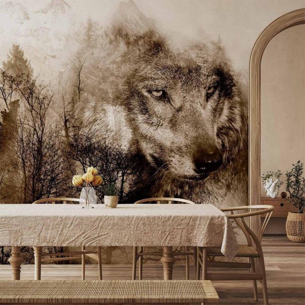 Wall Mural - Mountain Predator (Brown)