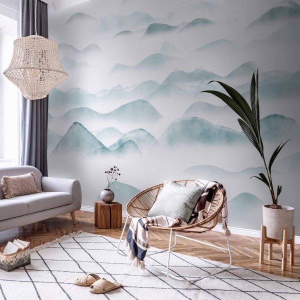 Wall Mural - Mountains in the Fog