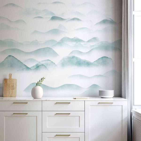 Wall Mural - Mountains in the Fog