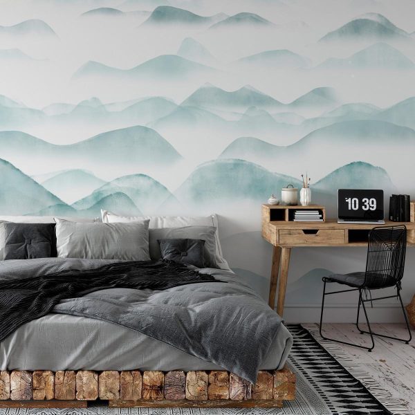 Wall Mural - Mountains in the Fog