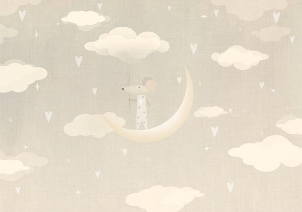 Wall Mural Wallpaper - Mouse on the Moon - Image 6
