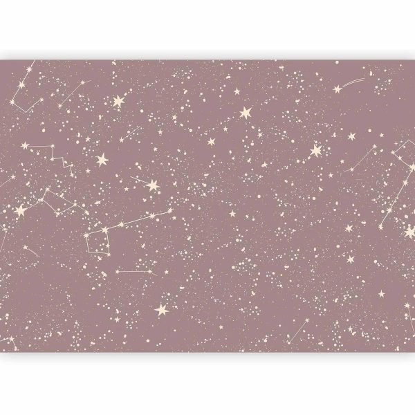 Wall Mural - Night Sky - Artistic Constellations and Stars in Pastel Shades