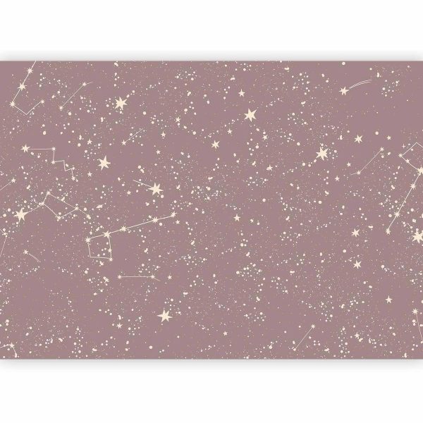 Wall Mural - Night Sky - Artistic Constellations and Stars in Pastel Shades
